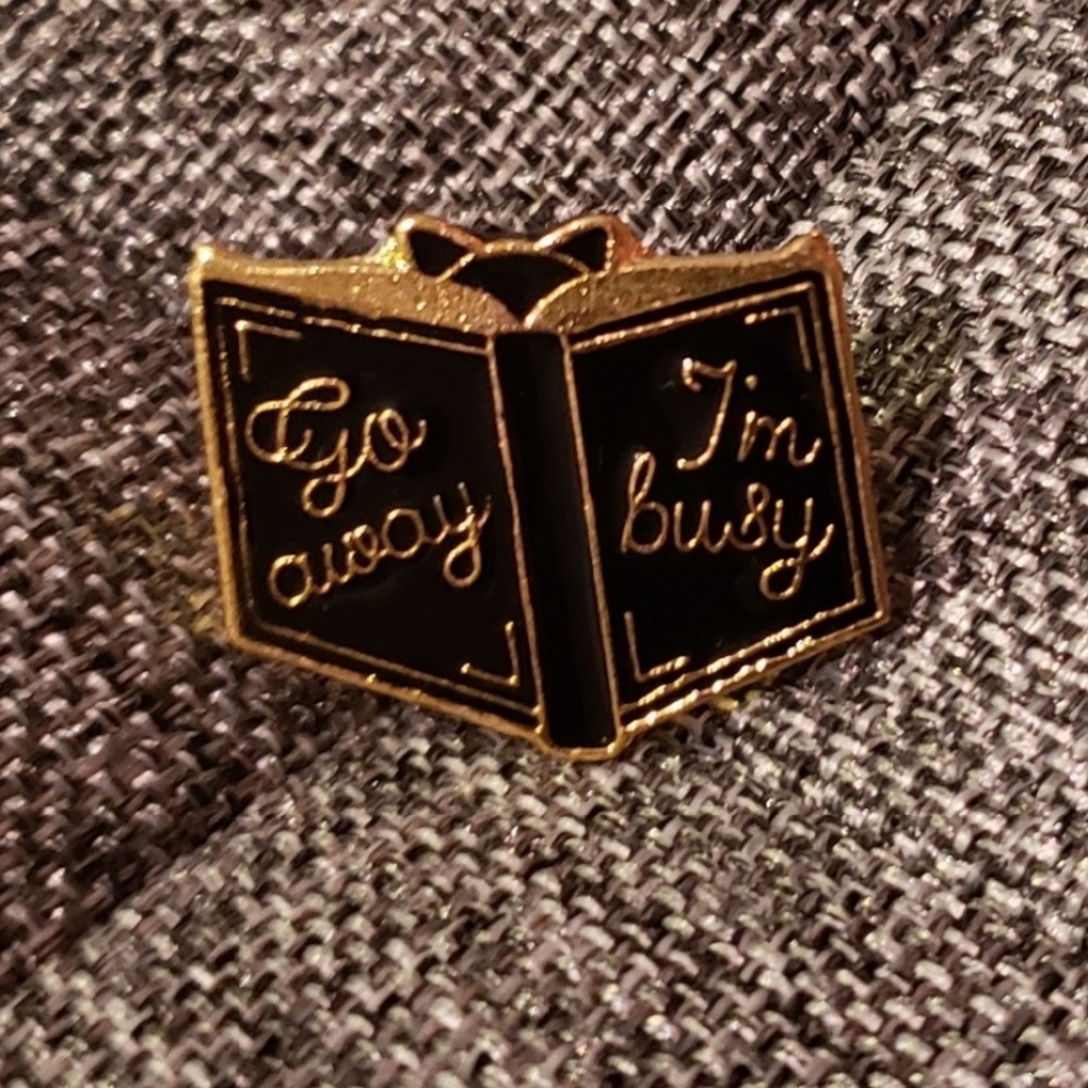 1 LEFT 🎀3/$23🎀 Go Away I'm Busy | Pin - Picture 4 of 8